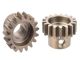 Team Corally - M1.0 Pinion – Short Wide Teeth – Hardened Steel - 17 Teeth - Shaft Dia. 8mm