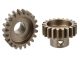 Team Corally - M1.0 Pinion – Short Wide Teeth – Hardened Steel - 21 Teeth - Shaft Dia. 8mm