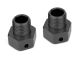 Team Corally - Wheel Hex Adapter - Aluminum - Black - 2 Pcs