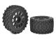 Team Corally - 1-8 Buggy Tires - Scorpion XTB - Rear Wide - Glued on Black Rims - 1 Pair