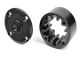 Team Corally - Differential Case - Center - 35mm - Aluminum Center / Steel Flange - Black - 1 Pc