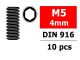 Team Corally - Steel Set Screws M5 x 4mm - Hex - 10 pcs