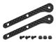 Team Corally - Fahrwerksversteifung - vorne - Graphit 2.5mm - 2 Stück