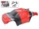 Team Corally Polycarbonate Body - Punisher XD - Painted - Cut - Decals - Red Color 1:12