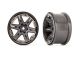 Traxxas RXT 2.8 Felge grau/schwarz-chrom 12mm (2) 4x4 v/h, 2WD nur vorne TRX6772-BLKCR