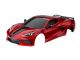 Traxxas Karosserie Chevrolet Corvette Stingray rot mit Anbauteile TRX9311R