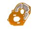 Traxxas Motorplatte 6061-T6 Aluminium  orange 4mm Pro Series Magnum 272R