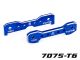 Traxxas Querlenker-Halter 7075-T6  Aluminium blau vorne TRX9629