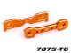 Traxxas Querlenker-Halter 7075-T6  Aluminium orange vorne TRX9629T