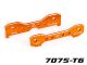 Traxxas Querlenker-Halter 7075-T6  Aluminium orange hinten TRX9630T