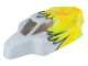 Paint Body A0001-YEL Ultimate RC 1:8 Nitro Buggy Karosserie RMV lackiert gelb/weiss Mugen,Sworkz,Associated,Hot Bodies 