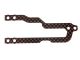 Mugen Chassis Oberdeck hinten Ultra Flex Carbon MTC1, A2125