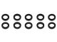 Arrowmax Aluminium Unterlegscheiben 3x5x1mm # Schwarz