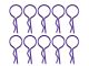 Arrowmax Karosserie Clipse (10) für 1:10 in Metallic Violett