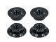 Mugen MSX1 Aluminium-Flanschmutter 4 mm, flach  B3341