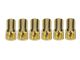 Team Corally Bullit Connector 6.5mm - Male Solid Type - Gold Plated - Ultra Low Resistance
