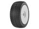 GRP 1:8 Buggy Komplettrad M20 BLOCK Felgendesign weiß in S25 Synthetic Compound Super Soft
