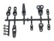 Mugen Servo Saver Kunststoff Set MTX/MTC, T2303-B
