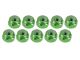 Ultimate RC 3mm Grün Aluminium Stoppmutter selbstsichernd (10) UR1502-GR