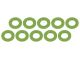 Ultimate RC Grün Aluminium 3x6x0.5 Unterlegscheibe (10)