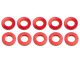 UR1505-R Ultimate RC Rot Aluminium 3x6x1mm Unterlegscheibe (10)