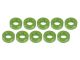 Ultimate RC Grün Aluminium 3x6x2mm Unterlegscheibe (10)