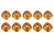 UR1513-G Ultimate RC 4mm Gold Aluminium Stoppmutter mit Flansch selbstsichernd (10)