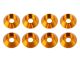 UR1521-G Ultimate RC 3mm Gold Aluminium Unterlegscheiben Cap Head Schraube konisch (10)