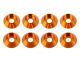 UR1521-G Ultimate RC 3mm Orange-Gold Aluminium Unterlegscheiben Cap Head Schraube konisch (8)