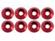 UR1521-R Ultimate RC 3mm Rot Aluminium Unterlegscheiben Cap Head Schraube konisch (8)