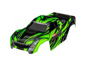Traxxas Karosserie grün mit Aufkleber & Clipless Mini-Maxx TRX10711-GRN