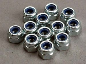 Traxxas Stoppmutter silber 3mm (12) TRX2745