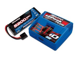TRX2970GX-2SR Traxxas POWER PACK EZ-Peak Plus 4A Ladegerät EU Version + 1x ID LiPo 7,4V 5200mah 35C