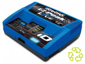 Traxxas EZ-Peak Live bis 12-Amp NiMH/Lipo bis 4SSchnell-Ladegerät EU Version mit ID Akku Erkennung A-TRX2971GX