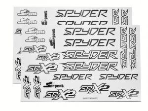 Serpent Aufkleber Spyder s/w #SRX-2