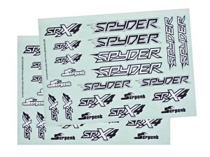 Serpent Dekorbogen SRX4 schwarz/weiß  # SRX-4