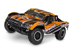 TRX58234-8-ORNG Traxxas Slash 2WD Brushed HD RTR 1:10 Short Course Race Truck orange mit NiMh Akku + 4A USB/C-Lader