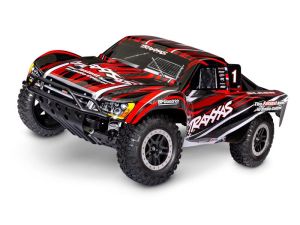 Traxxas Slash 2WD Brushed HD RTR 1:10 Short Course Race Truck rot mit NiMh Akku + 4A USB/C-Lader