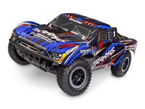 TRX58334-4-BLUE Traxxas Slash 2WD Brushless EHD BL-2S RTR 1:10 1:10 Short Course Race Truck blau ohne Akku/Lader