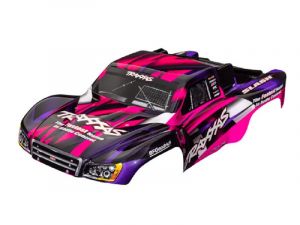 Traxxas Karosserie Slash 2WD pink/violett mit  Aufkleber auch für VXL & 4x4