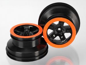 Traxxas SCT 2.2/3.0 Felgen schwarz/orange (2) Slash 2WD hinten, Slash 4x4 v/h TRX5868X