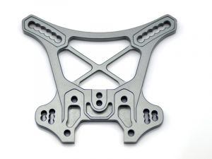 Serpent Dämpfer Befestigungsplatte hinten # Aluminium Light