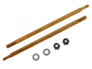 Serpent Dämpferkolbenstange hinten TiN beschichtet (2) # SRX8/SRX8E