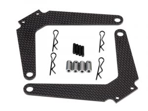 Serpent SRX8E Carbon Akkuhalter Set # Saddle Pack