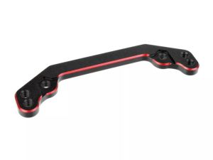 Team Corally - Ackermannplatte - Aluminium 7075 - Harteloxiert Schwarz/Rot - 1 Stück