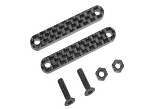 Team Corally - Fahrwerksversteifung - vorne - Graphit 2.5mm - 2 Stück