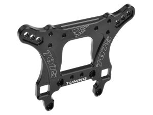 Team Corally - Dämpferbrücke - Vorne - 5mm - Hart eloxiert - Schwarz