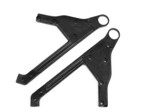 Team Corally - Wheelie Bar Platte - Verbundwerkstoff - L+R - 2 Stück