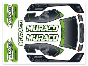 Team Corally - Karosserie-Abziehbilderbogen - Muraco XP 6S - 1 Stück