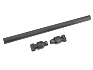 Team Corally - Fahrgestellrohr - Vorne - 197.5mm - Aluminium - Schwarz - 1 Satz